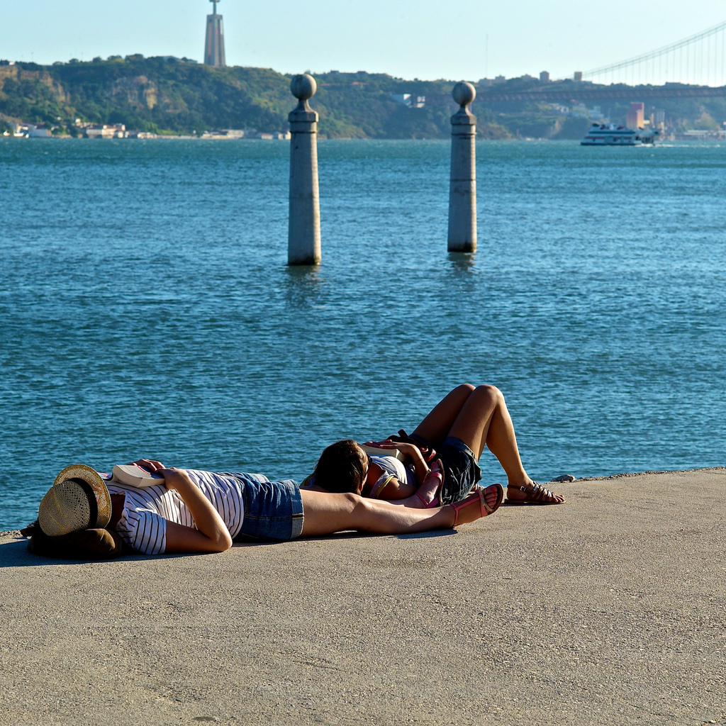 Summer-sleeping-on-beach